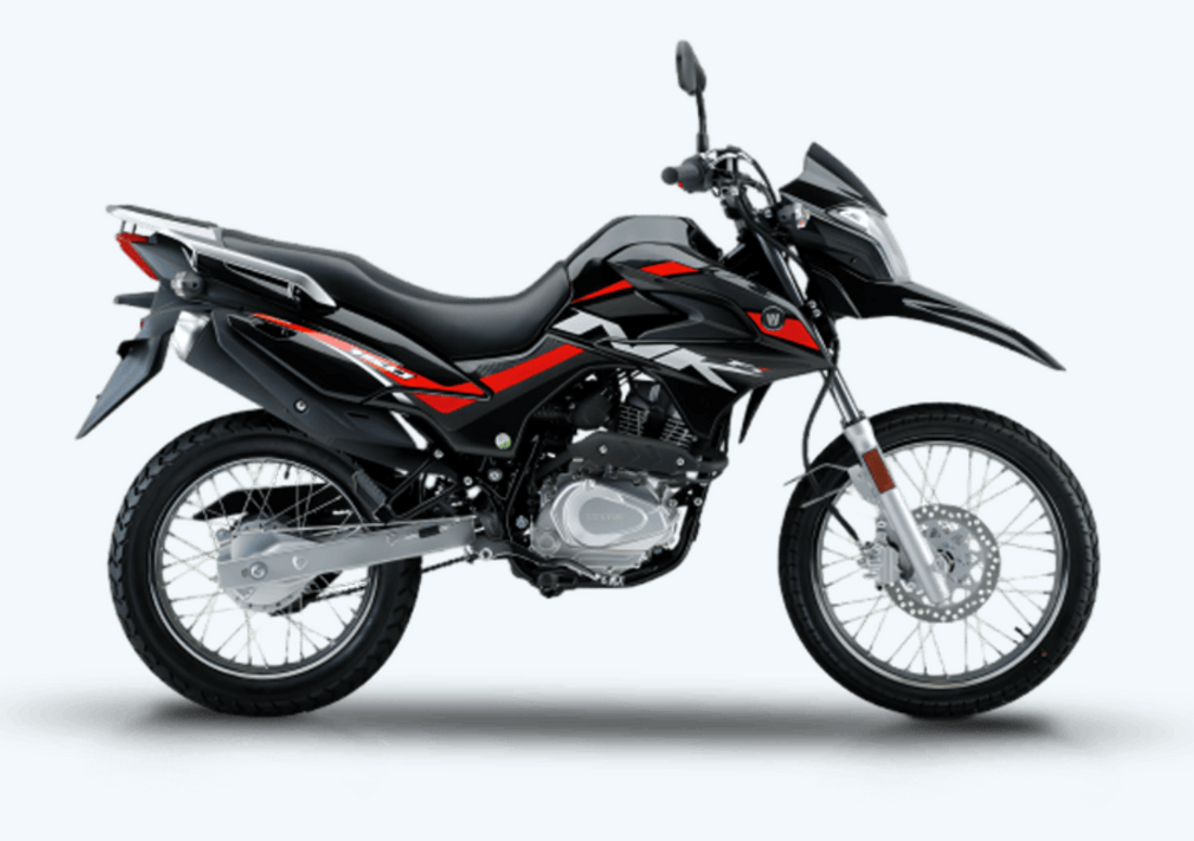 Black and red Haojue NK150 motorcycle from the HAOJUE ZAMBIA catalogue